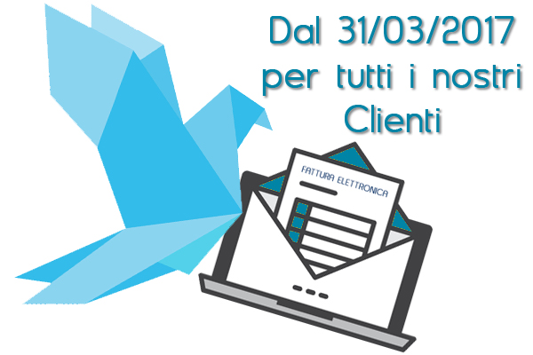 Evidenza fatture elettroniche B2B dal 31 marzo Fatture elettroniche B2B dal 31 marzo per tutti i nostri Clienti