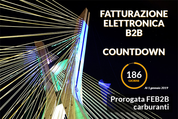 Fatturazione Elettronica B2B Countdown - proroga carburanti